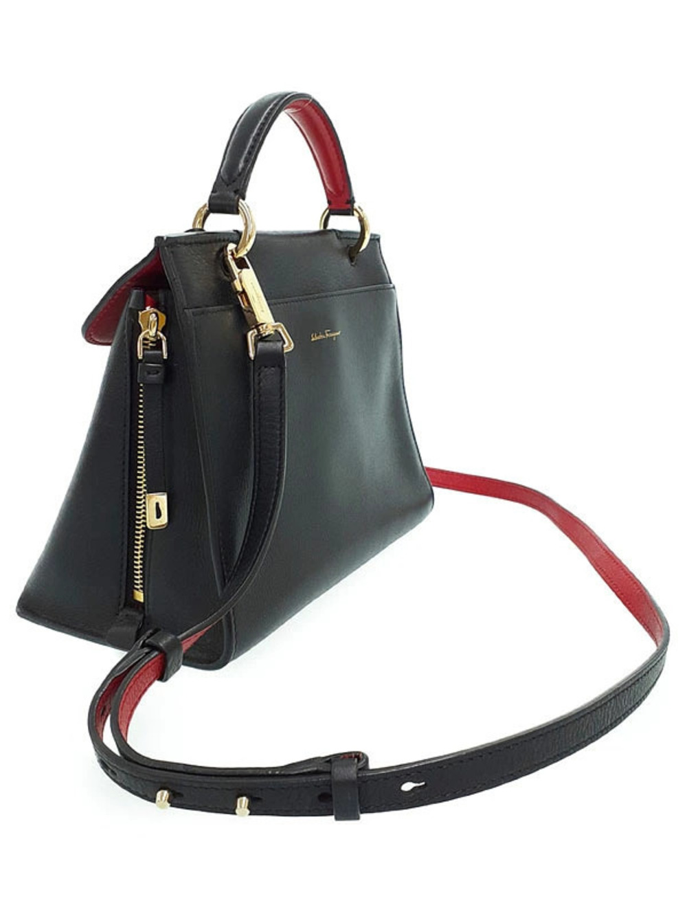 Salvatore Ferragamo Set Handbag Jet
